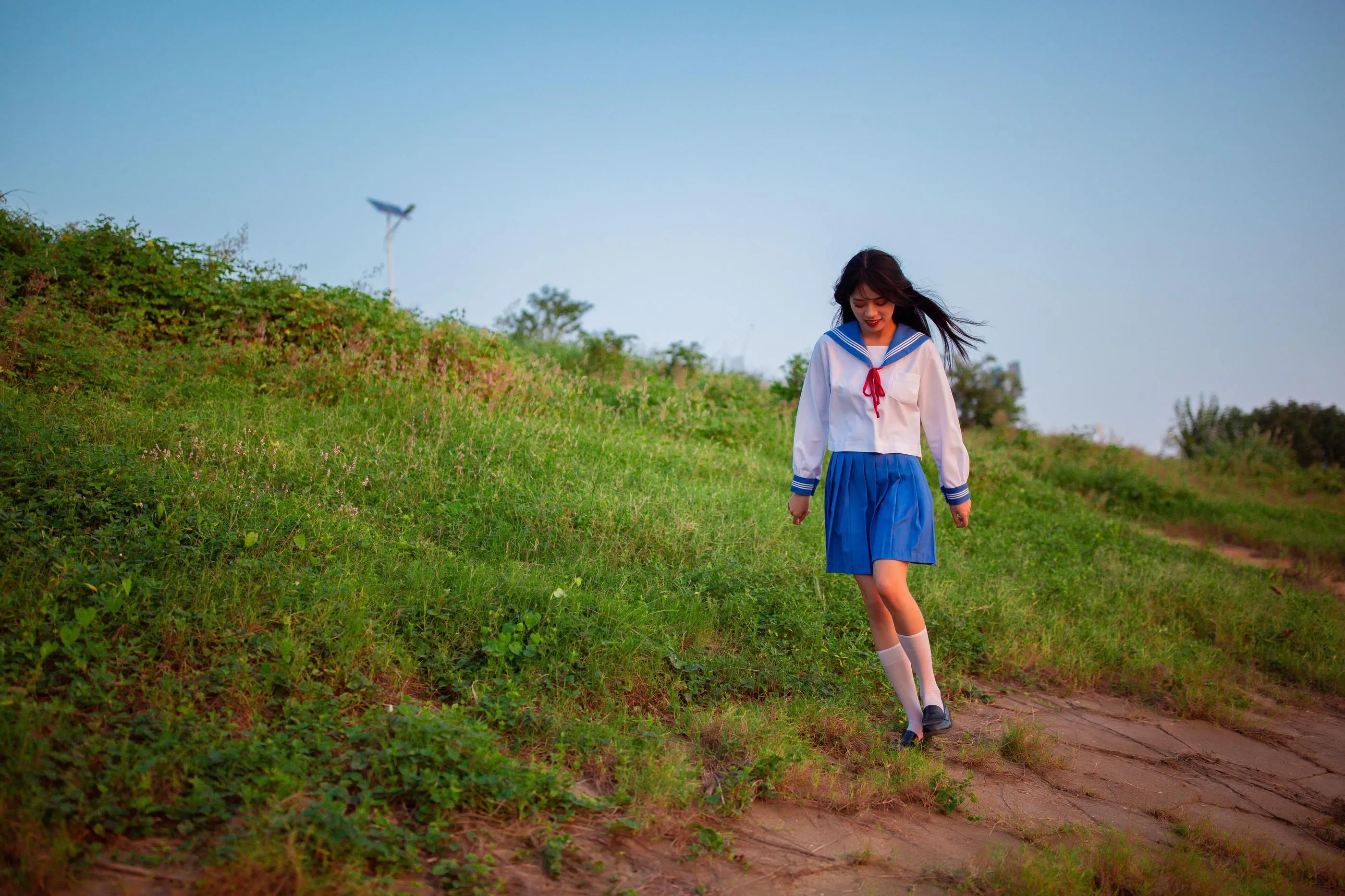 [YITUYU艺图语]2022.02.02 JK少女 一只橙子 [48P]插图3